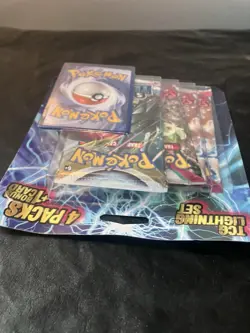 Pokemon TCG Lightning 4 Booster Packs Silver Tempest Scarlet Violet New Sealed - Image 5