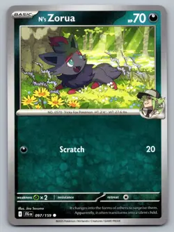 Pokemon TCG SV09: Journey Together N's Zorua 097/159 - Image 1