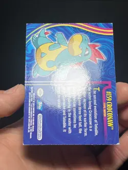 Topps Pokemon Johto Series 1 Croconaw #159 holo foil - Image 4