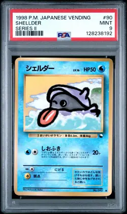 1998 POKEMON JPN VENDING SER II #90 SHELLDER PSA 9 - Image 1