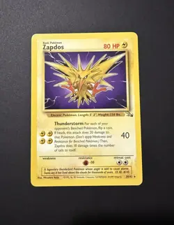 Pokemon TCG Zapdos Fossil 30/62 Regular Near Mint! - Image 1