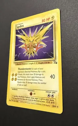 Pokemon TCG Zapdos Fossil 30/62 Regular Near Mint! - Image 3