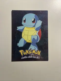 Topps Pokemon Squirtle #07 HOLO E7/12 1999 The First Movie Black Logo NM/LP - Image 1