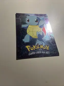 Topps Pokemon Squirtle #07 HOLO E7/12 1999 The First Movie Black Logo NM/LP - Image 2