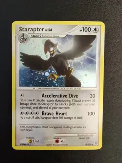 Staraptor 16/130 Diamond & Pearl Base Set Pokemon Holo Rare - Image 1