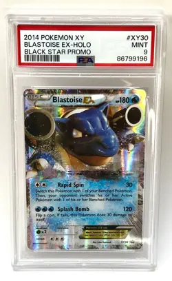 Pokemon Blastoise EX XY30 PSA 9 Mint Ultra Rare 2014 Black Star Promo - Image 1
