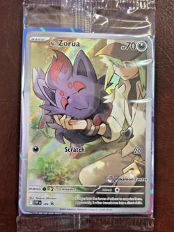 Sealed Pokemon TCG N's Zorua #189 Scarlet & Violet Promo Pokemon Center Promo - Image 1