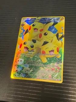 Pikachu Full Art RC29/RC32 Generations: Radiant Collection Holo Pokemon TCG - Image 3