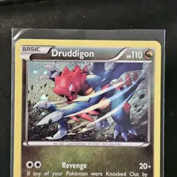 Druddigon 70/106 Cosmos Holo Blister Exclusive Promo Pokemon XY Flashfire NM - Image 2
