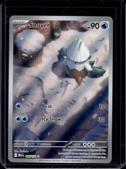 2025 Pokemon Mega Evolution Snover Illustration Rare #140/132 - Image 1