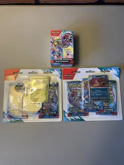 Lot of 3 Pokemon TCG SV09 Journey Together Booster Bundle + 3 Packs 12 Packs New - Image 1