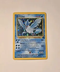 Pokemon Articuno Fossil Holo Rare Unlimited 2/62 MP - Image 1