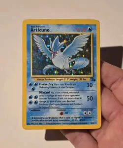 Pokemon Articuno Fossil Holo Rare Unlimited 2/62 MP - Image 3