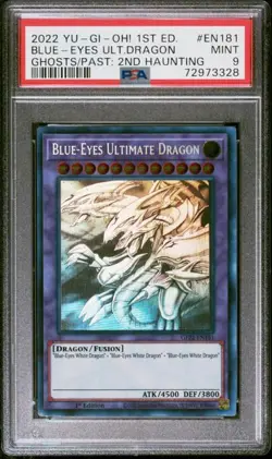 2022 Yu-Gi-Oh! 2nd Haunting 1st Edition Blue-Eyes Ultimate Dragon #EN181 PSA 9 - Image 1
