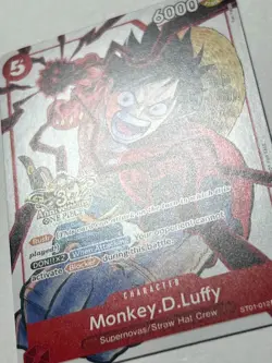 Monkey.D.Luffy ST01-012 (3rd Anniversary Tournament Promo) 3 Brothers Pack - Image 3