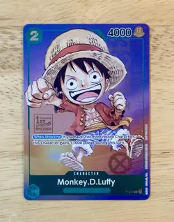 Monkey D Luffy P-037 1st Anniversary Tournament Stamped Promo One Piece TCG - Image 1