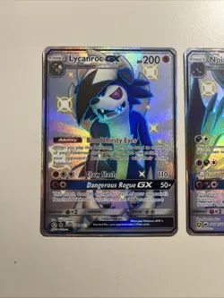 Pokemon TCG Noivern Lycanroc GX Full Art Holo Card SV Hidden Fates Ultra Rare NM - Image 2