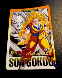 DRAGON BALL GT Z DBZ HONDAN PART 28 CARD REG CARTE 90 GOLD MADE IN JAPAN 1996 ** - Image 1