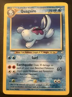 Pokemon TCG · Quagsire 45/111 · Neo Genesis LP BUY 2 CARDS GET 1 FREE!! - Image 1