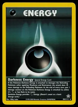 Darkness Energy 104/111 - Neo Genesis EXC-NM BUY 2 CARDS GET 1 FREE!! - Image 1