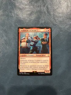 x1 Avalanche of Sector 7 R MTG Commander: Final Fantasy M/NM, English - Image 1
