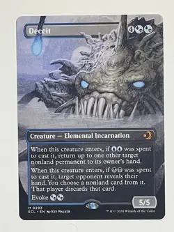 Deceit - BORDERLESS - Lorwyn Eclipsed - MtG- NM - Image 1