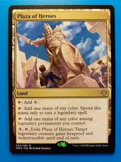 MTG 1x Plaza of Heroes # 252 Dominaria United Magic the Gathering Card x1 NM - Image 1