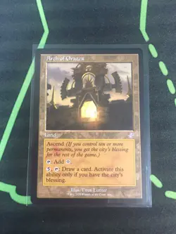MTG Magic The Gathering Arch Of Orazca Retro Frame Land TSR Commander - Image 1