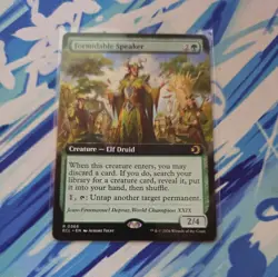 Formidable Speaker (Extended Art) - MTG #366 - Lorwyn Eclipsed - NM - Image 1