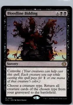 Bloodline Bidding (R) #91 Lorwyn Eclipsed MTG NM - Image 1