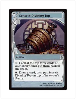 1x Sensei's Divining Top, Future Sight Frame, Mystery Booster 2 Magic MTG NM - Image 1