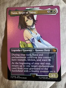 MTG Yuna, Hope of Spira Borderless Final Fantasy 404 - Image 1