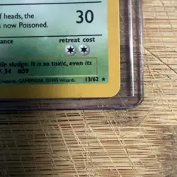 Muk 13/62 Fossil Set Rare Holofoil Vintage 1999 Pokemon TCG Card - Image 2