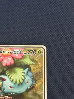 Pokemon TCG Venusaur & Snivy GX SM229 Alternative Art Tag Team Promo Card - Image 3