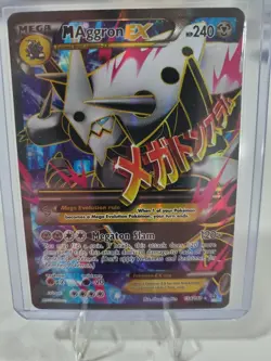 M Aggron EX (154 Full Art) 154/160 XY - Primal Clash Holo LP Pokemon TCG - Image 3