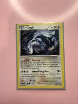 Pokemon TCG Lugia Fates Collide 78/124 Exclusive Cracked Ice Holo - Image 1