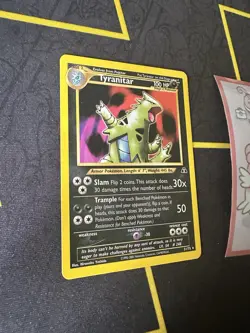 Pokemon Card Tyranitar 31/75 Neo Discovery Non Holo Rare WotC 349💎NM +💎 - Image 2