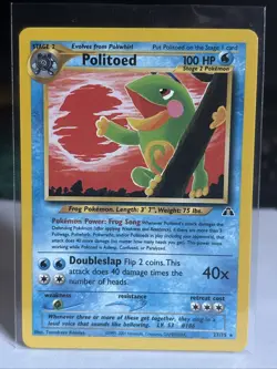POLITOED *Rare* (NM/LP) - Neo Discovery 27/75 - Pokemon Trading Card Game - Image 1