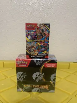 Pokemon TCG Mega Evolution Enhanced Booster Box AND Booster Bundle Small Rip - Image 1