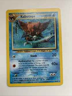 Pokemon TCG Kabutops Card Neo Discovery 25/75 Regular Rare, Vintage NM - Image 1