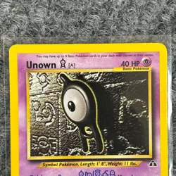 Vintage Pokemon Neo Discovery Unown [A] 33/75 Rare NM/Mint Non-holo Regular - Image 3