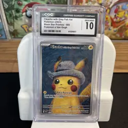 Pokemon Van Gogh Pikachu with Grey Felt Hat SVP 085 Promo CGC 10 GEM MINT - Image 1