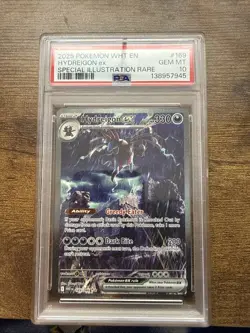 2025 POKEMON WHT EN-WHITE FLARE SPECIAL ILLUSTRATION RARE HYDREIGON EX PSA 10 - Image 1