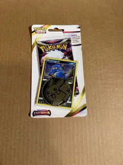 Lost Origin Single Booster Pack Blister Croagunk Promo Card Pokemon TCG *New* - Image 1