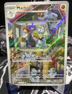 Pokemon Machoke Illustration Rare Holo 177/165 Sv: Scarlet & Violet 151 English - Image 1