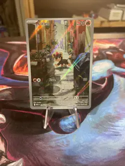 Pokemon TCG Litleo IR 139/132 Illustration Rare Pokemon Card Mega Evolution - Image 1