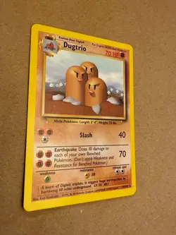 Dugtrio 019/102 Base Set Unlimited Regular Pokemon Card NM - Image 2