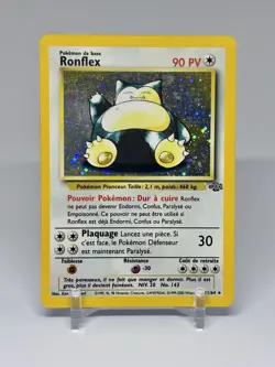 1999 Ronflex / Snorlax French 11/64 Holo Jungle Pokemon Card TCG - LP - Image 1