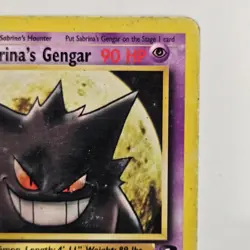 Pokemon Gym Challenge 2000 Sabrina's Gengar 29/132 Unlimited Non-Holo Rare HP - Image 3
