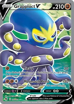 Grapploct V - 072/073 - Full Art Ultra Rare NM, English Pokemon Champion's Path - Image 1